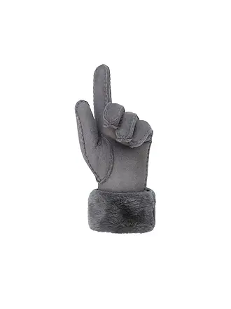 PEARLWOOD | Gants en cuir EMMA | grau